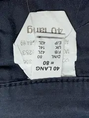 Vorschaubild 4 von Damen Stoffhose Gr. 40/L Blau Casual Klassisch Baumwolle