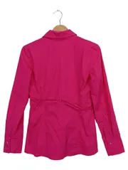 Vorschaubild 2 von Damen Bluse Gr. 38/M Pink Wickelbluse Langarm Casual Modern