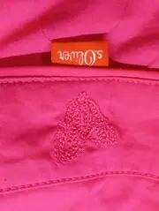 Vorschaubild 3 von Damen Bluse Gr. 38/M Pink Wickelbluse Langarm Casual Modern