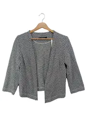 Vorschaubild 1 von Strickjacke Damen 40/L Blau Grafisch Elegant Klassisch