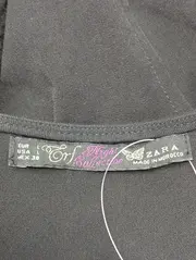 Vorschaubild 3 von Cocktailkleid Damen Gr. 40/L Schwarz Elegant Reißverschluss Raffungen