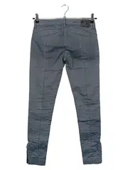 Vorschaubild 2 von Nine in the Morning Damen Skinny Hose Gr. W27/36 Grau Biker-Style