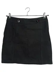 Vorschaubild 1 von Damen Faltenrock Gr. 36/S Schwarz Wolle Klassisch Elegant