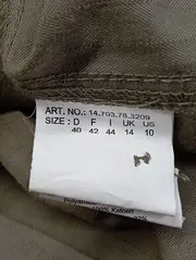 Vorschaubild 4 von A-Linienrock Damen Gr. 40/L Grün Casual Baumwolle Midirock