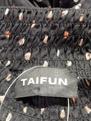 Vorschaubild 3 von TAIFUN Damen Blusenkleid Gr. 36/S Schwarz Punkte Elegant Midi Langarm