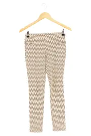 Vorschaubild 1 von Damen Stoffhose Gr. M W29/38 Weiß Grafisches Muster Elegant