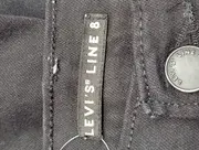 Vorschaubild 3 von LEVIS LINE 8 Damen Jeans Slim Fit W24/32/XXS Schwarz Casual Fransen