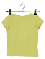 Vorschaubild 2 von Kinder T-Shirt Gelb Gr. 104/110 Basic Kurzarm Baumwolle