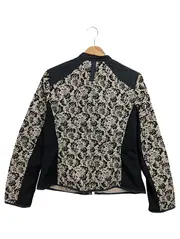 Vorschaubild 2 von Damen Leichte Jacke 40/M Beige Floral Elegant Vintage Klassisch