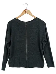 Vorschaubild 2 von Damen Pullover Gr. 36/S Grau Casual Basic Modern