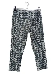 Vorschaubild 2 von Damen Leggings XS 34 Grau Sportlich Geometrisch Dri-Fit Hose Fitness