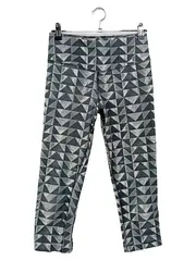 Vorschaubild 1 von Damen Leggings XS 34 Grau Sportlich Geometrisch Dri-Fit Hose Fitness