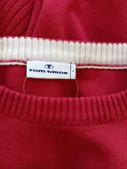 Vorschaubild 3 von Herren Pullover Rot Gr. 52/L Casual Baumwolle Langarm
