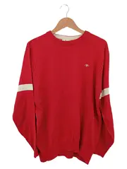 Vorschaubild 1 von Herren Pullover Rot Gr. 52/L Casual Baumwolle Langarm