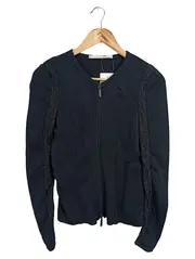 Vorschaubild 1 von SCHUMACHER Damen Strickjacke Schwarz Gr. 38/M Elegant Vintage Viskose
