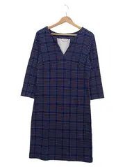 Vorschaubild 1 von Blusenkleid Damen 38/M Blau Kariert Business Elegant