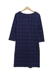 Vorschaubild 2 von Blusenkleid Damen 38/M Blau Kariert Business Elegant