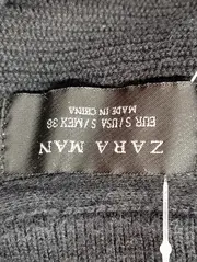 Vorschaubild 3 von Damen Strickjacke Gr. 38/S Schwarz Klassisch Streetwear Elegant