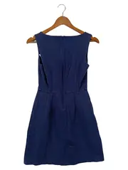 Vorschaubild 2 von Freizeitkleid Damen Gr. 34/XS Blau Klassisch Elegant Baumwolle