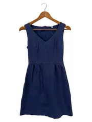 Vorschaubild 1 von Freizeitkleid Damen Gr. 34/XS Blau Klassisch Elegant Baumwolle