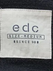 Vorschaubild 3 von edc Damen Strickjacke Gr. 38/M Schwarz Langarm Reißverschluss Strukturmuster