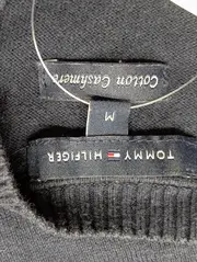 Vorschaubild 3 von Damen Pullover Gr. 38/M Schwarz Baumwolle Kaschmir