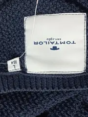 Vorschaubild 3 von Herren Pullover Gr. 50/L Blau Casual Basic Modern Baumwolle