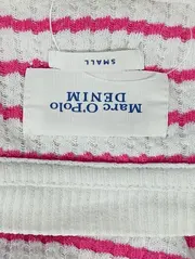 Vorschaubild 3 von MARC O POLO Damen Pullover Gr. 36/S Gestreift Weiß Pink Rippstrick Casual