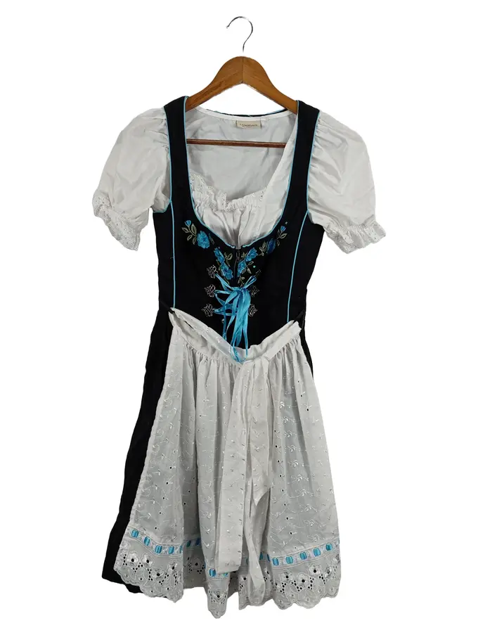LANDHAUS C&A Dirndl Trachtenkleid Damen 34/XS Mehrfarbig Vintage