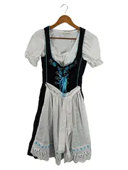 Vorschaubild 1 von LANDHAUS C&A Dirndl Trachtenkleid Gr. 34/XS Schwarz Türkis Stickerei Baumwolle