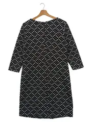 Vorschaubild 2 von Etuikleid Damen Gr. 36/S Business Kleid grafisches Muster Mehrfarbig Elegant