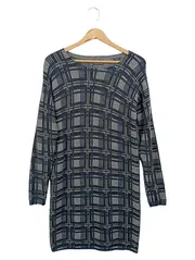 Vorschaubild 1 von MARC O POLO Damen Freizeitkleid Gr. 36/S Wolle Kariert Mehrfarbig