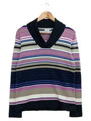 Vorschaubild 1 von CLASSIC BY MICHELE BOYARD Damen Pullover 38/M Mehrfarbig Gestreift Vintage