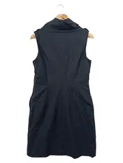 Vorschaubild 2 von Damen Businesskleid Gr. 38/M Grau Kariert Ärmellos Elegant