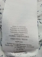 Vorschaubild 5 von Damen Bluse Gr. 32/XXS Weiß Casual Viskose Grafisches Muster 3/4-Arm