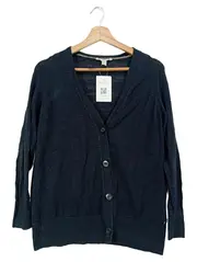 Vorschaubild 1 von Strickjacke Damen Gr. 34/XS Blau Klassisch Elegant Cardigan