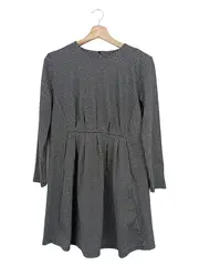 Vorschaubild 1 von Kinder Blusenkleid Gr. 164 Grau Strukturmuster Klassisch