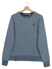 Vorschaubild 1 von Herren Pullover Gr. 46/S Blau Casual Basic Sweatshirt