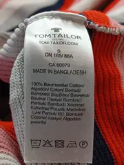 Vorschaubild 4 von Damen Sweatshirt Gestreift Mehrfarbig Gr. 36/S Baumwolle Casual