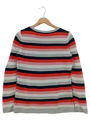 Vorschaubild 2 von Damen Sweatshirt Gestreift Mehrfarbig Gr. 36/S Baumwolle Casual