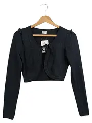 Vorschaubild 1 von Strickjacke Damen Gr. 36/S Schwarz Viskose Wolle Kaschmir Elegant