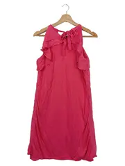 Vorschaubild 2 von Freizeitkleid Damen 36/S Rosa Rüschen Elegant Bohemian