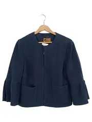 Vorschaubild 1 von Damen Blazer Blau Gr. 42/L Elegant Strukturmuster