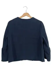 Vorschaubild 2 von Damen Blazer Blau Gr. 42/L Elegant Strukturmuster