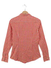 Vorschaubild 2 von Damen Hemdbluse Gr. 36/S Rot Weiß Kariert Klassisch Casual