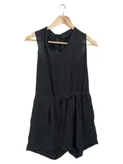Vorschaubild 1 von Damen Jumpsuit Gr. 36/S Schwarz Casual Minimalistisch Kurz