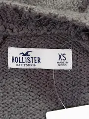 Vorschaubild 3 von Damen Strickjacke Cardigan Zopfstrick Grau Gr. 34/XS