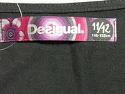 Vorschaubild 3 von Mädchen Langarmshirt Gr. 146/152 Schwarz Blumen Applikationen Bohemian