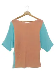 Vorschaubild 2 von Damen Pullover 38/M Mehrfarbig Vintage Grafisch Halbarm Baumwolle