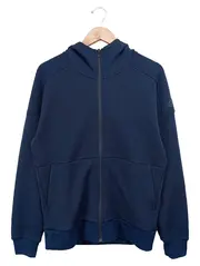 Vorschaubild 1 von Herren Trainingsjacke Kapuze Reißverschluss Blau Gr. 48/M Sport